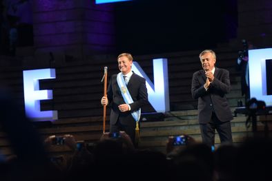 MDZol | Suarez y Cornejo, el día del cambio de mando.