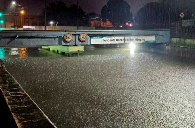 Temporal en Zárate. Foto: X