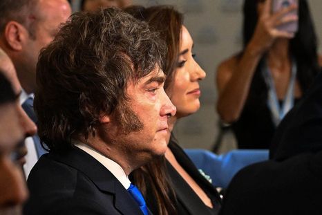 Javier Milei y Victoria Villarruel en la apertura de sesiones ordinarias 2026.