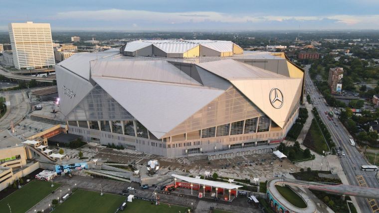 El Mercedes-Benz Stadium de Atlanta será la sede del primer partido de Argentina. Foto: Twitter