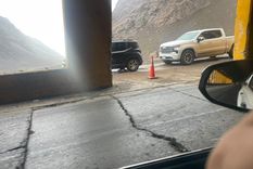 lluvia y demoras de mas de cuatro horas para cruzar a chile