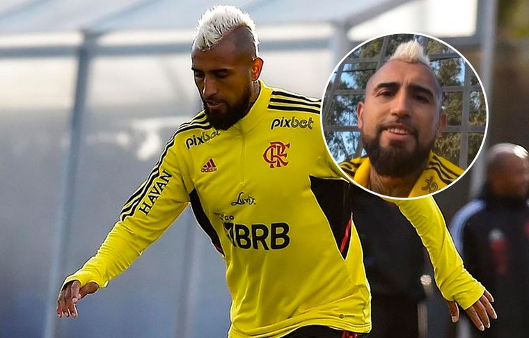 Arturo Vidal El chileno publicó un video entrenando en Casa Amarilla.