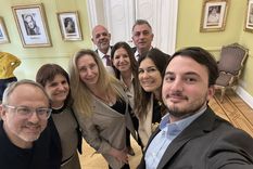 La unión de libertarios y del PRO bullrichista Foto: @agustinromo