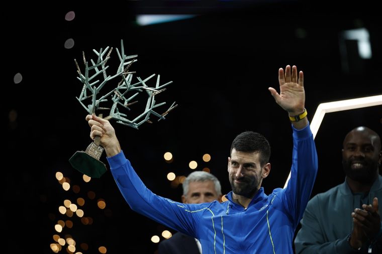 Djokovic aseguró que no estuvo en su mejor nivel durante París-Bercy Foto: EFE