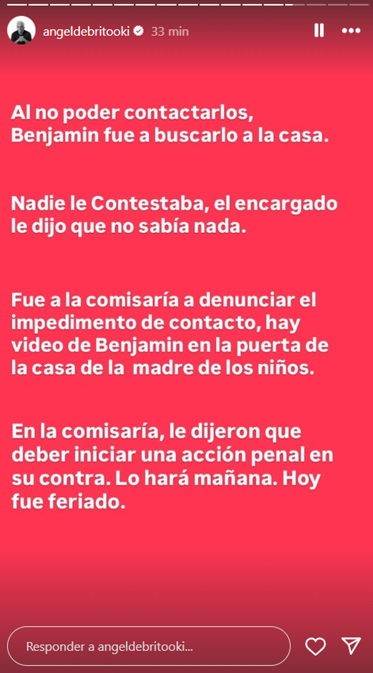Foto: captura de pantalla Instagram/ @angeldebritooki. Foto: captura de pantalla Instagram/ @angeldebritooki.