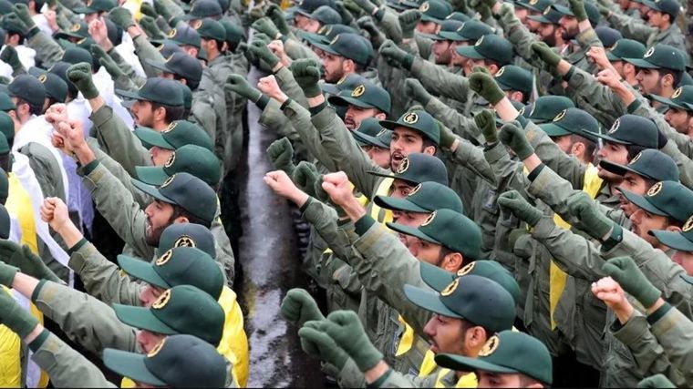 La Guadia Revolucionaria de Irán se defendió de ataques de Estados Unidos. Foto Efe