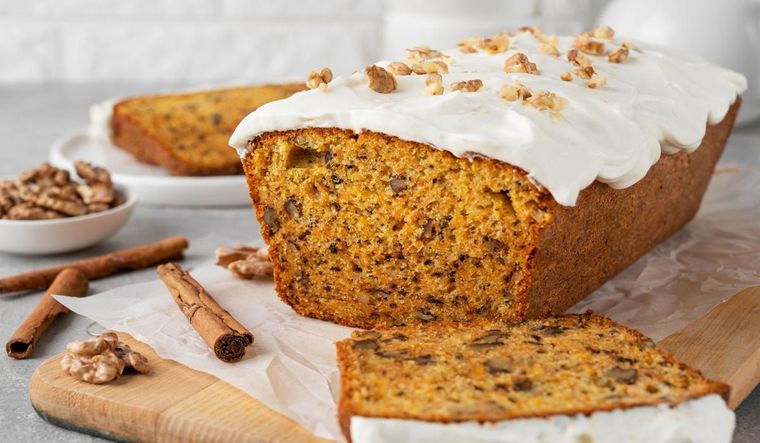 Receta de budín de zanahoria y nuez
