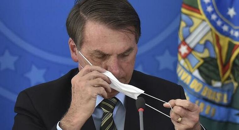 Bolsonaro siempre se manifestó en contra del uso del barbijo Foto: DW