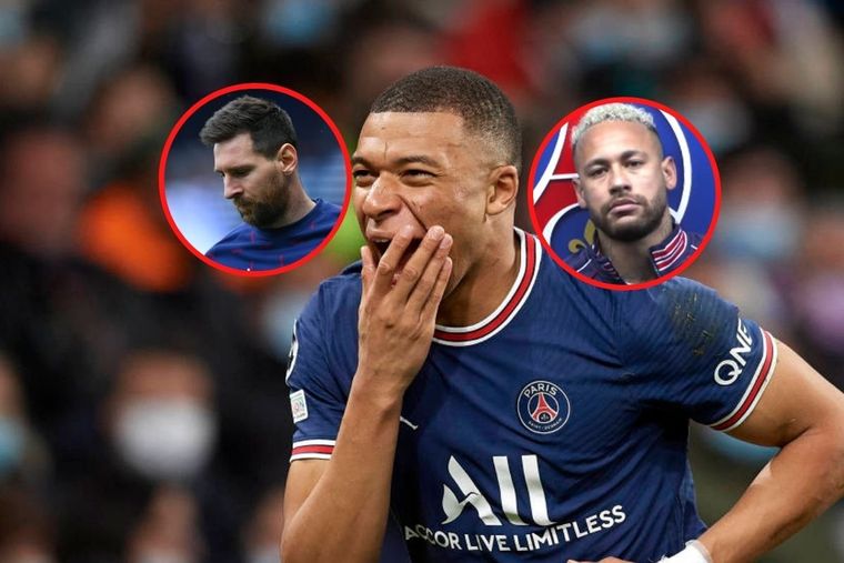 Un domingo para el olvido para Messi y Neymar, mientras que Mbappé metió un gol y fue la figura.