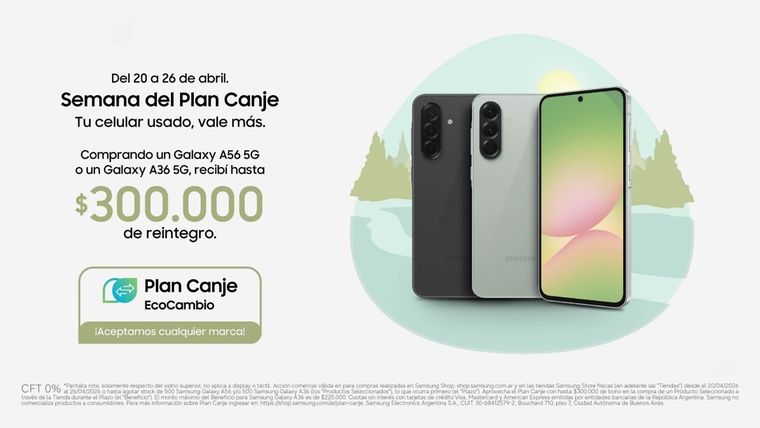 Mediante el Plan Canje, podés entregar televisores o tablets para comprar tu nuevo smartphone. Mediante el Plan Canje, podés entregar televisores o tablets para comprar tu nuevo smartphone.