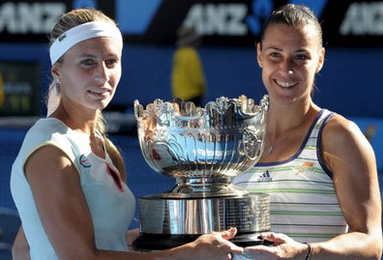 La tigrense y la italiana en la coronación. Foto: web
