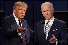 debate: donald trump y joe biden en el enfrentamiento final de la campana