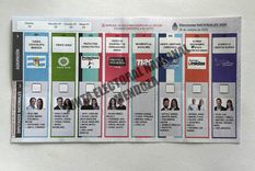 La boleta que se va a encontrar el electorado de Mendoza. La boleta que se va a encontrar el electorado de Mendoza.