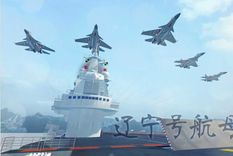 El portaviones chino Liaoning. Foto: RVirtual.