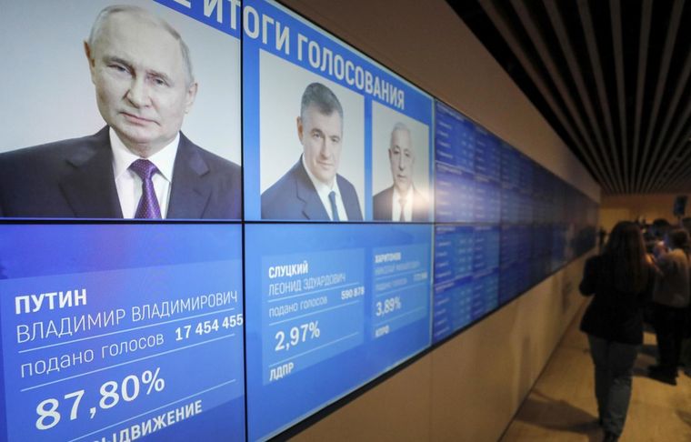 Putin gana las elecciones en Rusia Foto: EFE