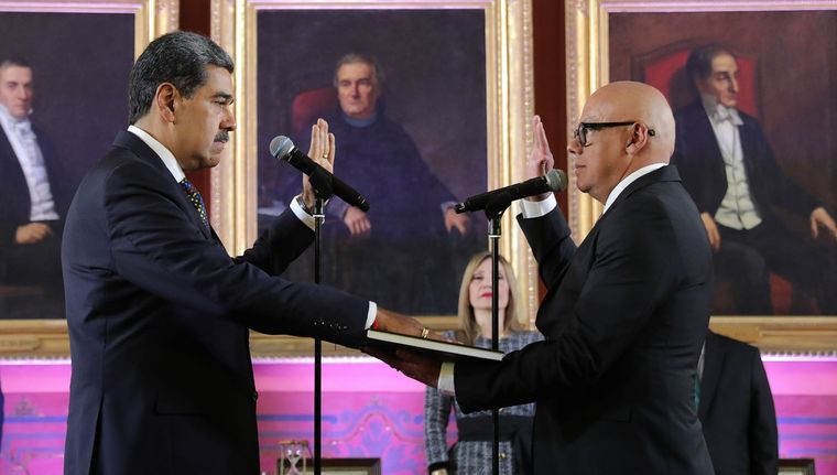 Maduro juró como presidente hasta 2031. Foto: EFE
