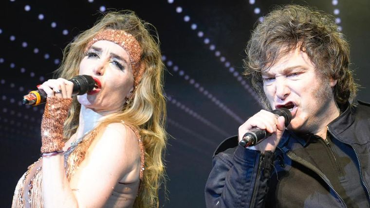 Javier Milei y Fátima Flórez.&nbsp;