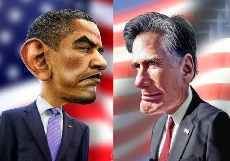 Obama, por ahora, aventaja a Romney en intención de voto. Foto: donkeyhotey