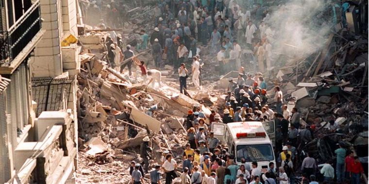 El atentado de la AMIA se produjo en 1994. Foto: NA / Archivo