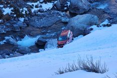 El rodado tras el accidente Foto: Gendarmería Nacional