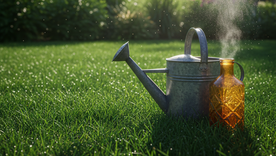 El pasto estará radiante con este truco. Fuente: IA Gemini. El pasto estará radiante con este truco. Fuente: IA Gemini.