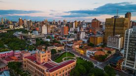 Vista panorámica de Asunción, capital de Paraguay.