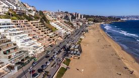 Las playas de Reñaca son uno de los lugares más elegidos por los mendocinos.