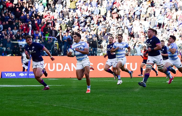 Los Pumas vs Escocia El equipo argentino cayó ante Escocia en el último test match. Foto: Los Pumas
