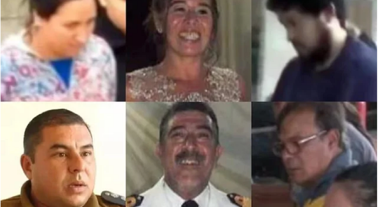 Seis de los siete detenidos Foto: NA