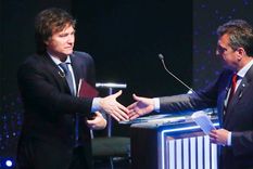 Final. Sergio Massa y Javier Milei, cara a cara Foto: EFE