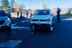 La escena del accidente en Godoy Cruz.