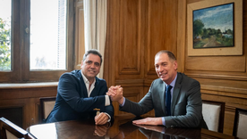 Lisandro Catalán y Diego Santilli. Lisandro Catalán y Diego Santilli.