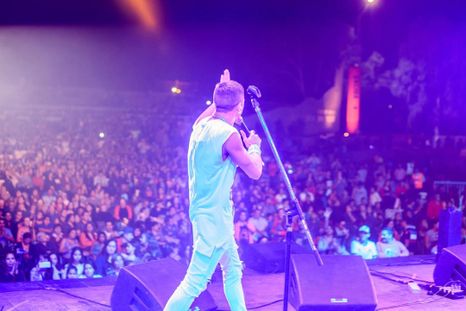 El cantante y un momento especial compartido con todo el mundo.