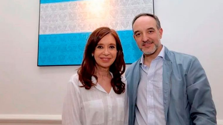 Cristina Fernández de Kirchner junto a Martín Doñate