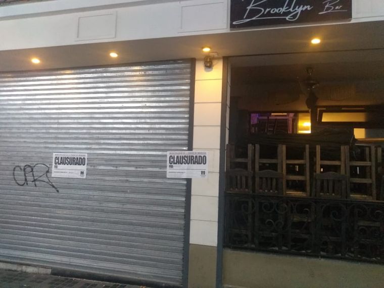 Las clausuras se incrementan en la Arístides. Foto: Municipalidad de Mendoza