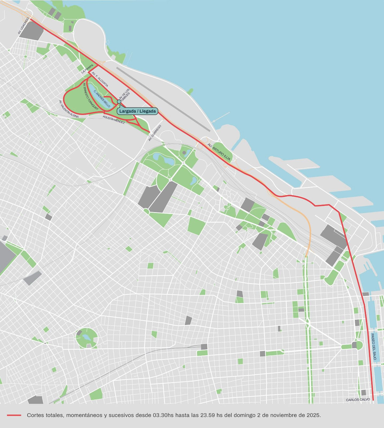 El recorrido que tendrán que hacer los competidores. El recorrido que tendrán que hacer los competidores.