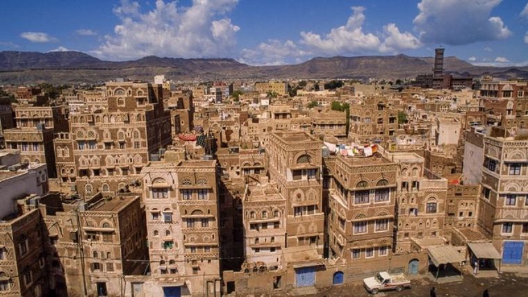 Casco antiguo de Saná. Foto: GETTY IMAGES