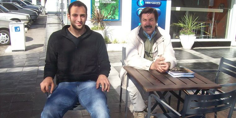 Sebastián junto al Director Deportivo de San Jorge Pepe Cortizo.