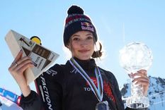 Foto: GETTY IMAGES. La joven de 18 años ganó el oro con un espectacular salto 1620.