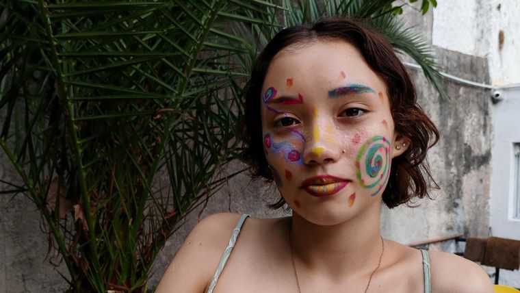 Yamila Durán, de 18 años, retomó el colegio secundario tras dos años de abandono.