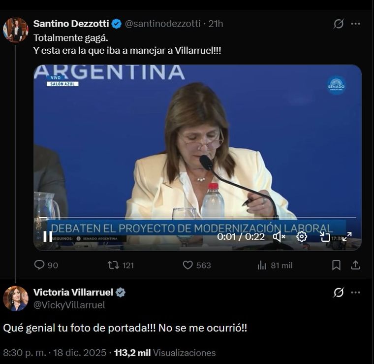 El comentario de Villarruel El comentario de Villarruel