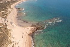 Esta playa para muchos es un lugar mágico Foto: Turismo Las Grutas
