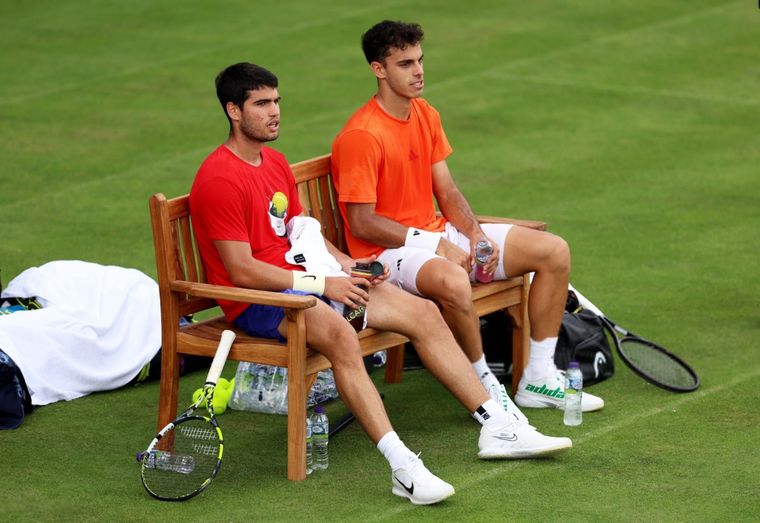 Alcaraz y Cerúndolo se verán las caras en Indian Wells; el español busca su 3º título seguido. Foto: @alcarazdaily