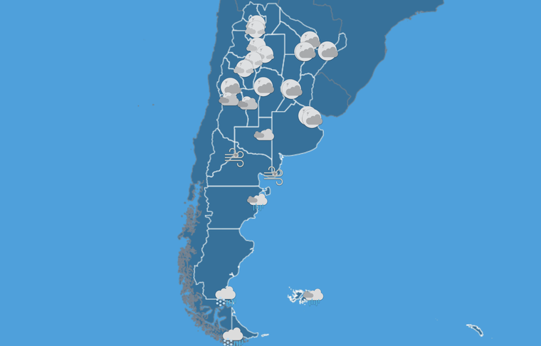 Pronóstico del Servicio Meteorológico para el 21 de junio