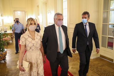 MDZol | Alberto Fernández dijo que no buscará la reelección y que se proyecta a disfrutar de la familia, con Fabiola y el bebe que esperan juntos Foto: Telam