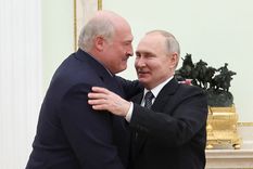 Alexander Lukashenko junto a Vladimir Putin Foto: Telam