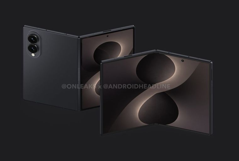 El diseño del Galaxy Z Fold8 Wide revela un módulo de doble cámara vertical en su parte trasera. El diseño del Galaxy Z Fold8 Wide revela un módulo de doble cámara vertical en su parte trasera.