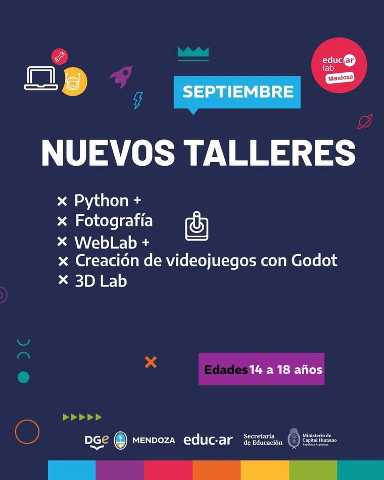 Estos talleres están dirigidos a jóvenes de entre 6 y 18 años. Estos talleres están dirigidos a jóvenes de entre 6 y 18 años.