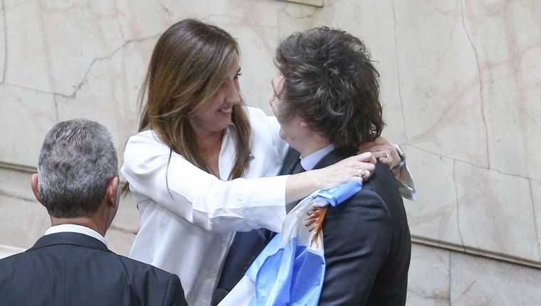 Altri tempi. Javier Milei y Victoria Villarruel Foto: NA