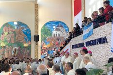 Misa en La Matanza a cargo de monseñor Ojea Foto: Almafuerte Noticias